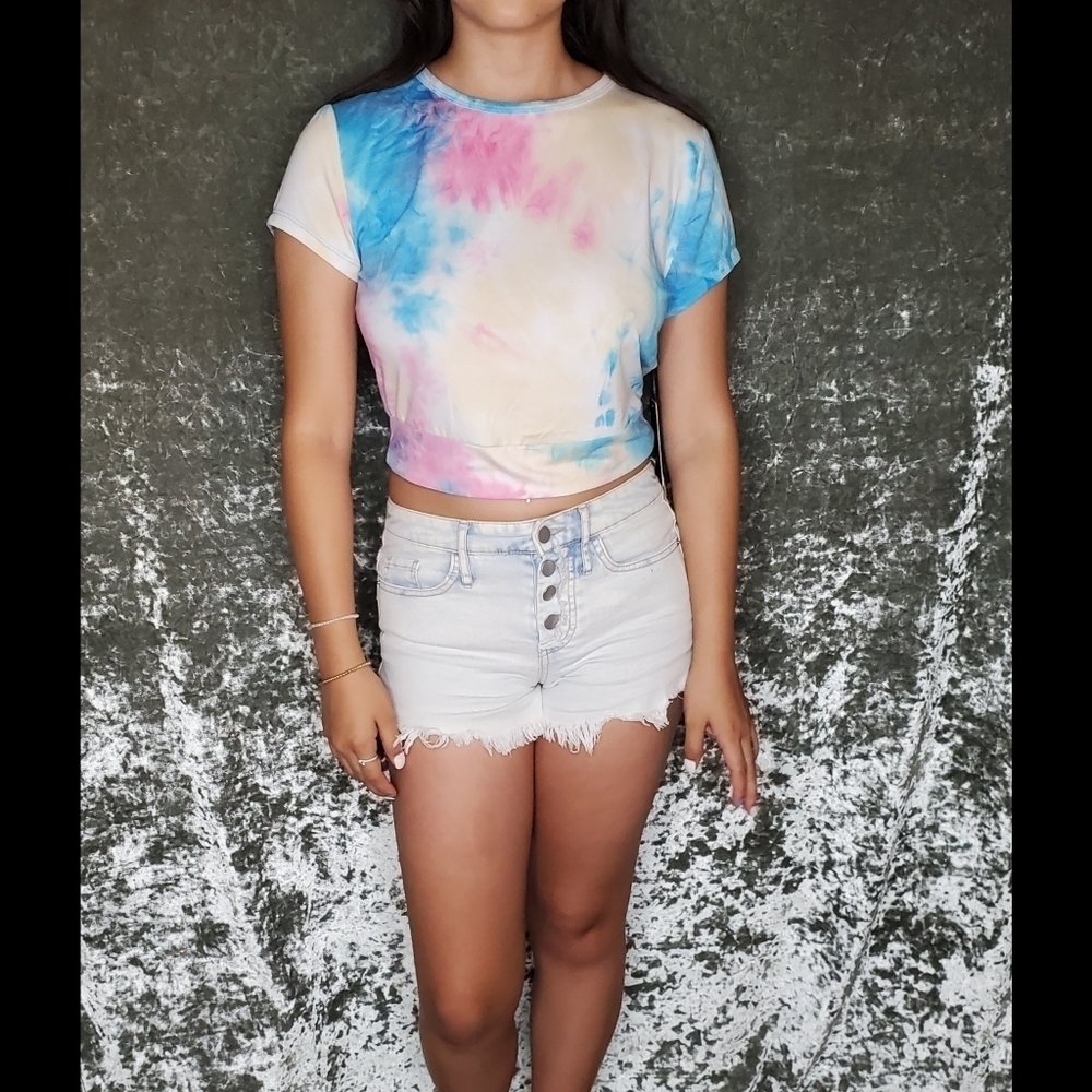 Faded Rose Tie Dye Top